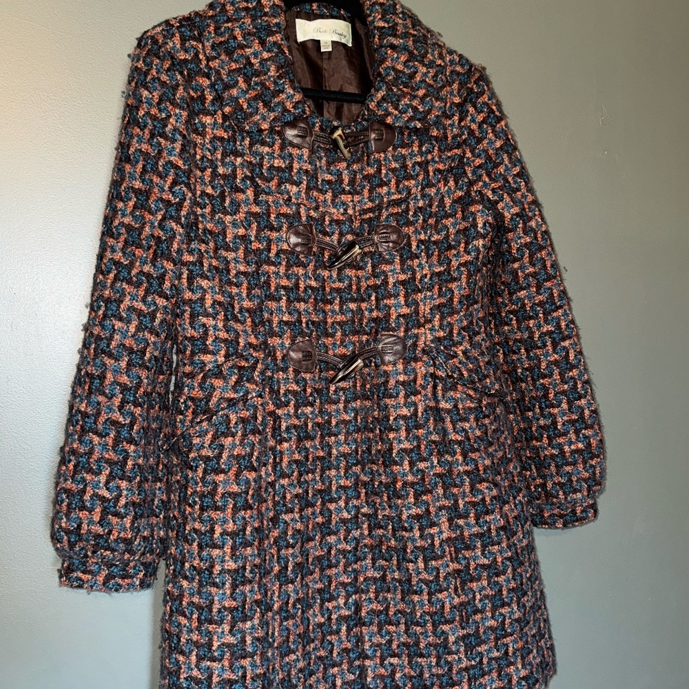 Anthropologie Beth Bowley Wool Blend Coat Sz 10